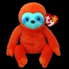 Hot TY Beanie Baby - Molasses II - Orange Sloth