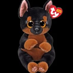 Hot TY Beanie Bellie - Fritz the Tan and Black Dog - 13" Medium