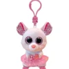 Outlet TY Beanie Boo's - Nina White Ballerina Mouse - 5" Clip