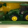 New TOMY Big Farm 1:16 John Deere 7330 With Bale Mover And Bale