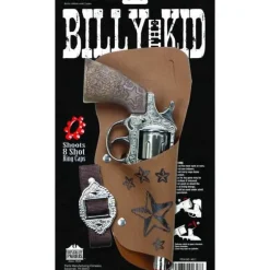Hot Parris Toys Billy the Kid 8 Shot Ring Cap, includes Diecast Metal Cap Gun, Holster & Belt - 8.5" Long