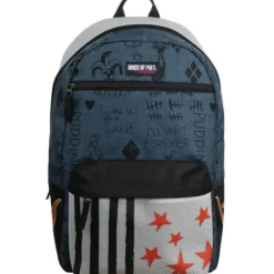 Discount Bio World Birds of Prey Harley Quin Faux Denim Ripstock Backpack