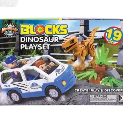 Discount Adventure Planet Blocks 19 Piece Dinosaur Block Set