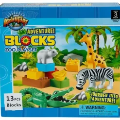 Sale Adventure Planet Blocks 13 Piece Zoo Block Set