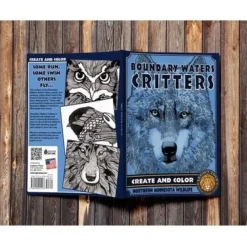 Clearance Legacy Bound Boundary Waters Critters - Create & Color Coloring Book