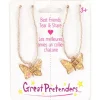 Online Creative Education Butterfly BFF Share & Tear Necklace Set (2 pcs)