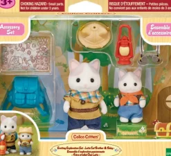 New Epoch Everlasting Play Calico Critters - Exciting Exploration Set ~Latte Cat Brother & Baby~