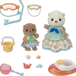 New Epoch Everlasting Play Calico Critters - Sea Otter Sisters - Splashy Snorkel Set