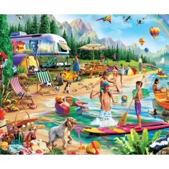 Discount MasterPieces Campside - Day at the Lake - 300 Piece Puzzle