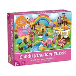 New Peaceable Kingdom Candy Kingdom Puzzle - Scratch & Sniff