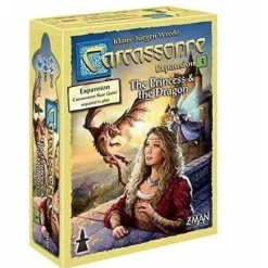 Hot Asmodee Carcassonne Expansion 3: The Princess and the Dragon