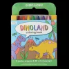 Ooly Carry Along Crayon & Coloring Book Kit - Dinoland