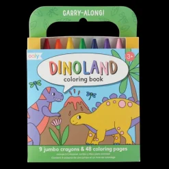 Ooly Carry Along Crayon & Coloring Book Kit - Dinoland