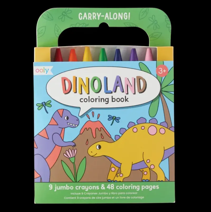 Ooly Carry Along Crayon & Coloring Book Kit - Dinoland