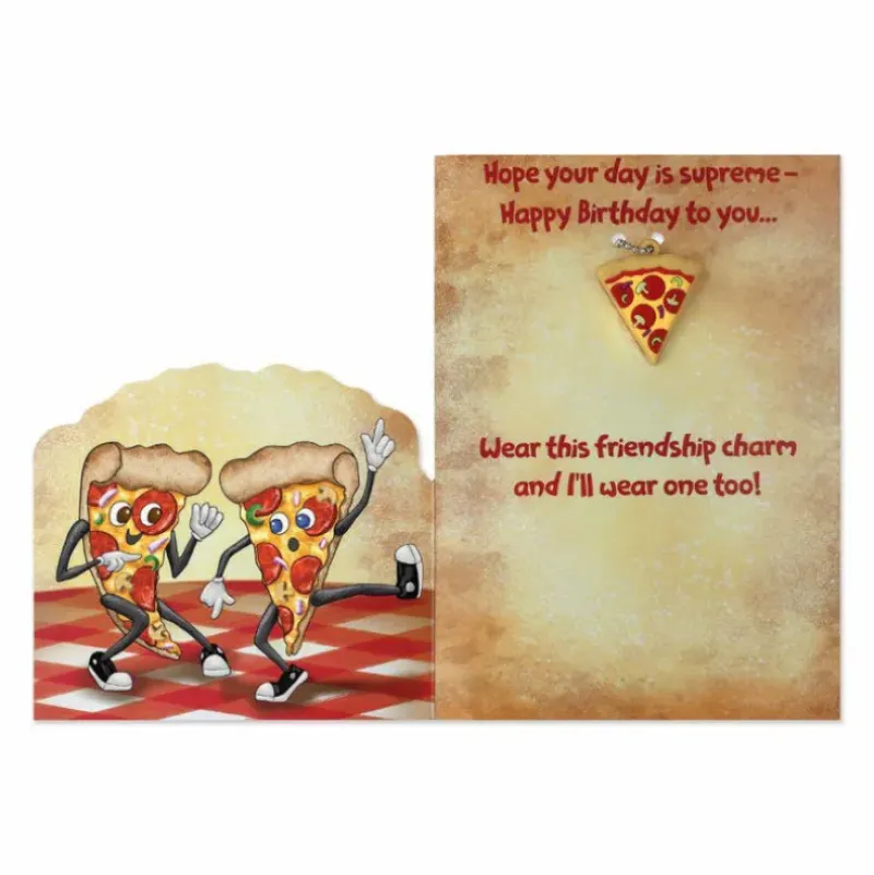 Outlet Peaceable Kingdom Charm: Pizza Card