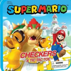 Outlet USAopoly CHECKERS & TIC TAC TOE: Super Mario