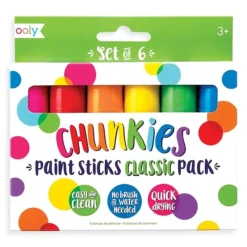New Ooly Chunkies Paint Sticks - Classic Pack Set of 6