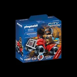 Discount Playmobil City Action - Fire Rescue Quad