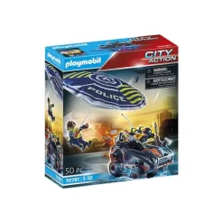 Outlet Playmobil City Action - Police Parachute With Amphibious Vehicle
