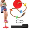 Clearance Great Playthings Climbing Rope Tree Swing with Platform Disc Swing Seat, Heavy Duty