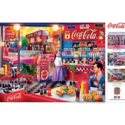 New MasterPieces Coca-Cola - Soda Fountain - 300 Piece EzGrip Puzzle