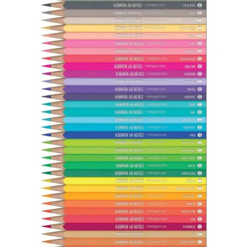 Best Mindware Color By Number 36 Color Pencil Set