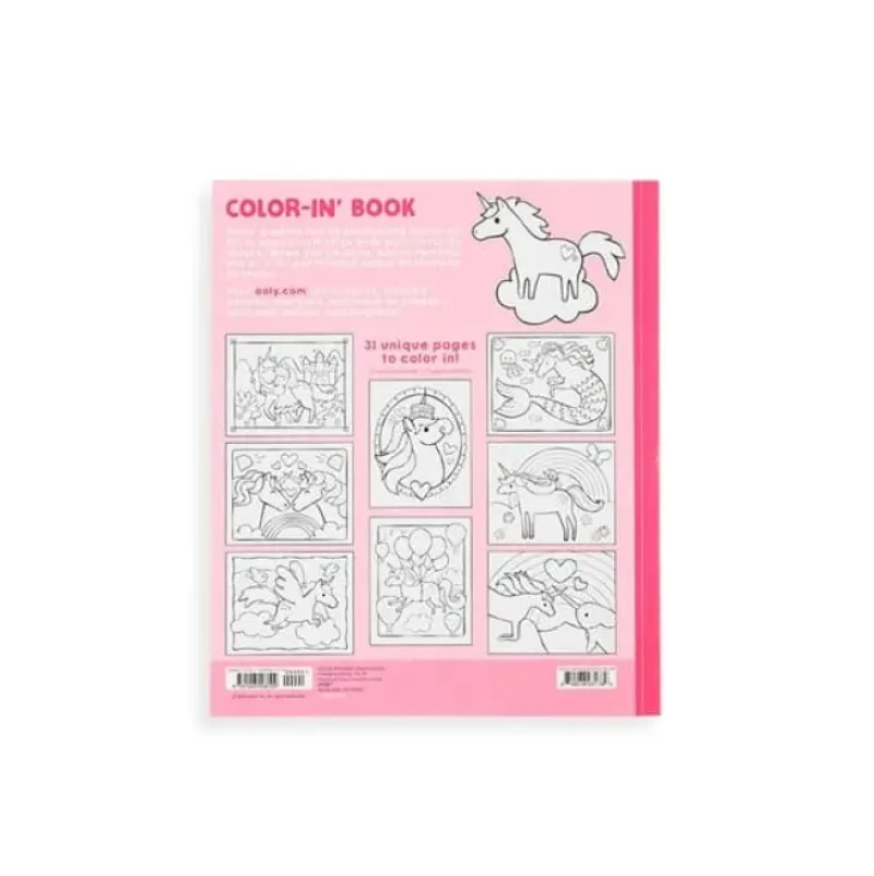 Ooly Color In Book - Enchanting Unicorns
