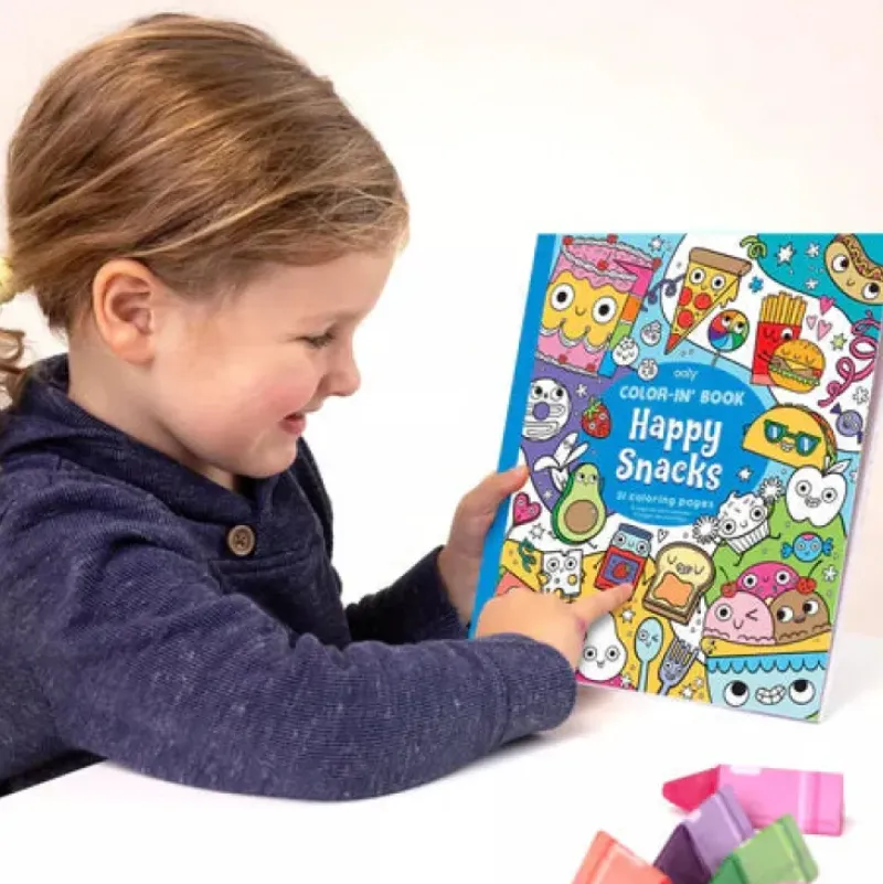 Hot Ooly Color In Book - Happy Snacks