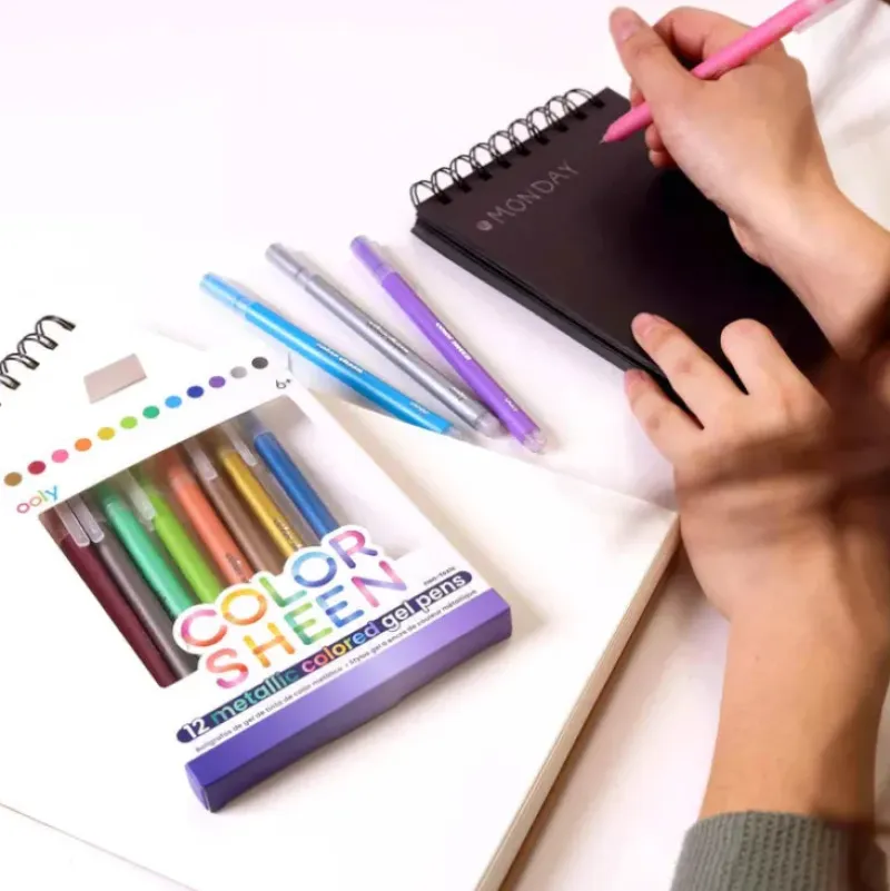 Ooly Color Sheen Metallic Markers - Set of 12