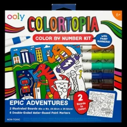 Sale Ooly Colortopia Color By Number Paint Marker Kit - Epic Adventures