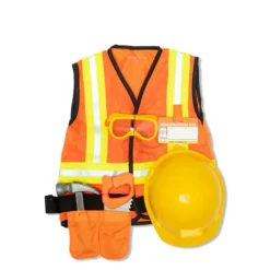 Sale Melissa u0026 Doug Construction Worker Role Play Dress-up Costume Set