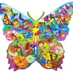 Sale MasterPieces Contours - Butterfly Surprise - 1000 Piece Shaped Puzzle