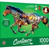 Best MasterPieces Contours - Horsing Around - 1000 Piece Shaped Puzzle