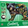 Sale MasterPieces Contours - Wildlife of the Woods - 1000 Piece Shaped Puzzle