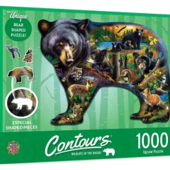 Sale MasterPieces Contours - Wildlife of the Woods - 1000 Piece Shaped Puzzle