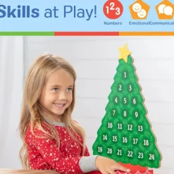 Hot Melissa u0026 Doug Countdown to Christmas Wooden Seasonal Calendar