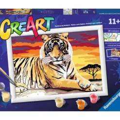 Discount Ravensburger CreArt Majestic Tiger 7x10 Paint by Number