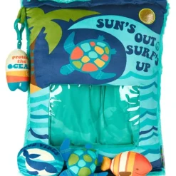 Clearance XYZ Toys Cuddle Pals - Peek 'N Pals Sun's Out Surf's Up