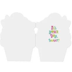 Outlet Peaceable Kingdom Cupcake Foil Birthday Card