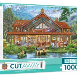 Online MasterPieces Cutaways - Camping Lodge - 1000 Piece EZGrip Puzzle