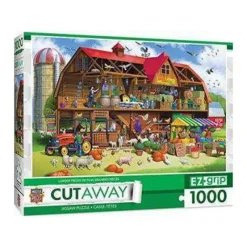 Clearance MasterPieces Cutaways - Family Barn - 1000 Piece EZGrip Puzzle