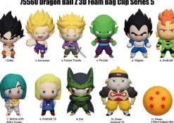 New Monogram 3D Foam Collectible Bag Clips - Dragon Ball Z Series 5