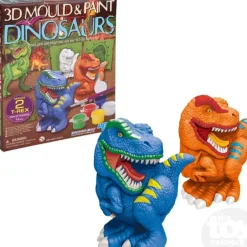 Discount 4M 3D Mould & Paint - Dinosaurs