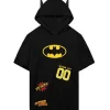 Best Bio World DC Comics: Batman Logos - Youth Cosplay Hooded Tee