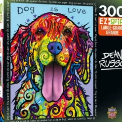 Clearance MasterPieces Dean Russo - Dog is Love - 300 Piece EZGrip Puzzle