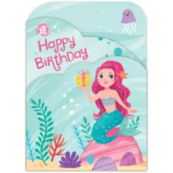 Discount Peaceable Kingdom Decorate You Own Sticker Card - Mermaid