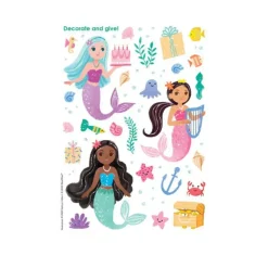 Discount Peaceable Kingdom Decorate You Own Sticker Card - Mermaid