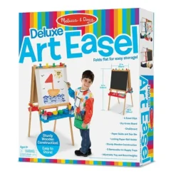 Clearance Melissa u0026 Doug Deluxe Wooden Standing Art Easel