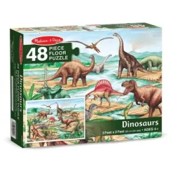 Melissa u0026 Doug Dinosaurs Floor Puzzle - 48 Pieces
