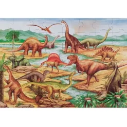 Melissa u0026 Doug Dinosaurs Floor Puzzle - 48 Pieces